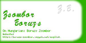 zsombor boruzs business card